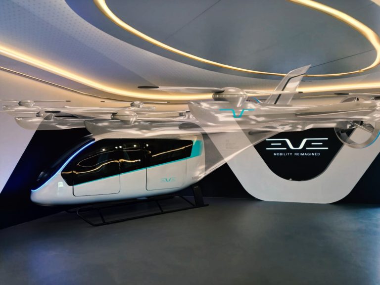 Eve showcases its eVTOL cabin for the first time at the Farnborough Airshow